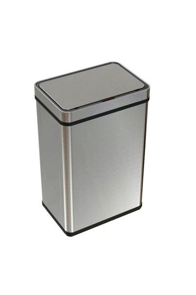 DAMUR Coș de gunoi SmartLid Pro cu senzor, oțel inoxidabil periat anti-ampren...