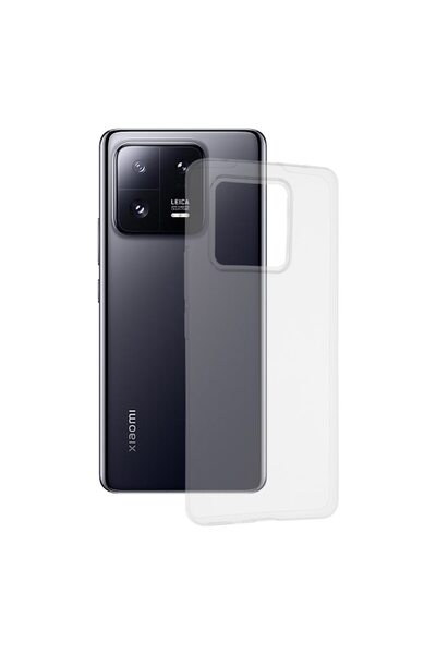 DAMUR Тънък прозрачен калъф за Xiaomi 13 Pro, повдигнати ръбове, максимална з...