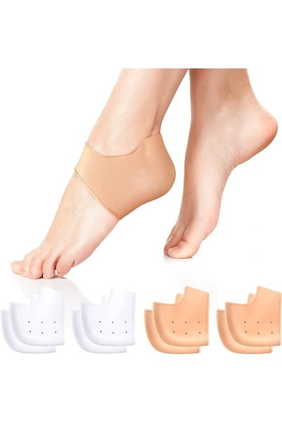Generic 4 Pair Plantar Fasciitis Inserts Pads,Gel Heel Cushion,Silicone Heel ...