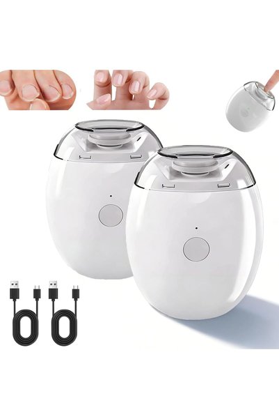 Generic Brand Set de 2 pile electrice pentru unghii 3-în-1 - Tăietor automat ...