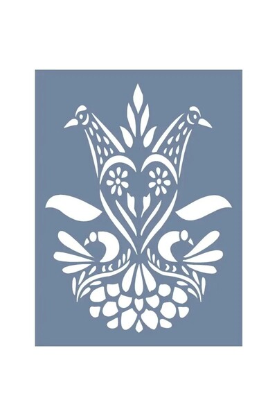 Cadence Boya D449 Double Doves Model D Series Stencil 15x20 cm