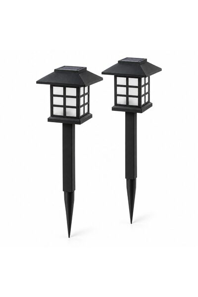 Generic Brand Lampă solară pentru grădină, Set 2 Bucăți, Tip Felinar la Pămân...