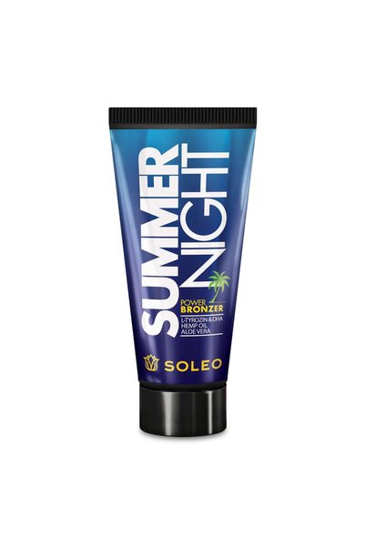 Soleo Cremă pentru solar, Bronzant puternic Summer Night cu ulei de cânepă și...