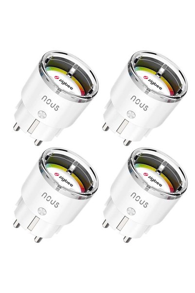 DAMUR Set of 4 Smart Wifi Plugs A1Z, 16A - Zigbee 3.0, Energy Monitoring, WIF...