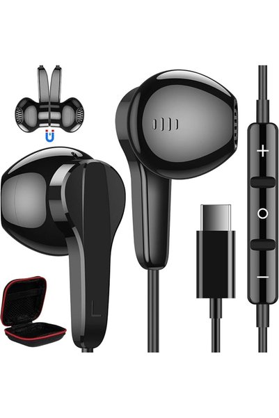 MAKINGTEC USB C Headphones, Compatible with Samsung S22+ Ultra S23, Type C He...