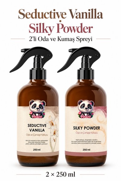 Rosie Seductive Vanilla ve Silky Powder 2’li Oda Kumaş Spreyi 250 ml