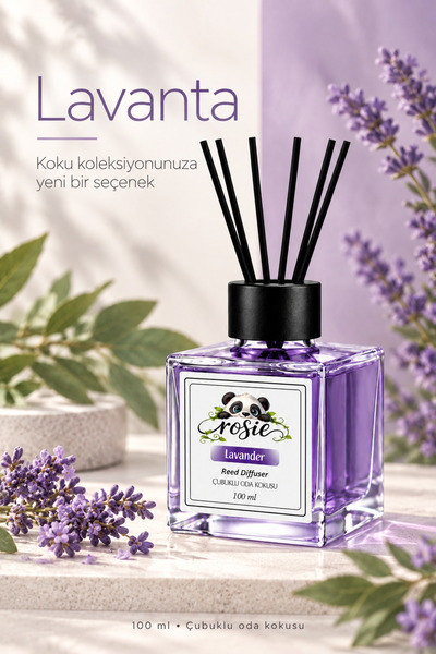 Rosie Yeşilçay Limon ve Lavanta 2’li Çubuklu Oda Kokusu 100 ml