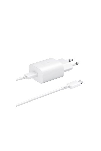 Samsung Încărcător de perete USB-C de 25W cu cablu USB-C, alb