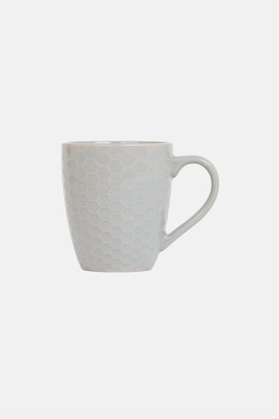BIA Cordon Bleu Honeycomb Ceramic Coffee Mug 443ml, Grey