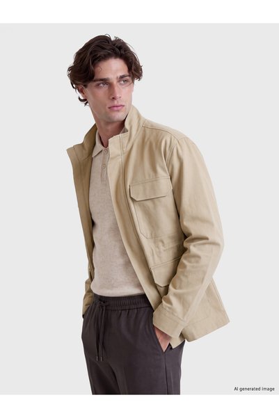 LC Waikiki Özmarka New Season Khaki Relaxed Fit Mock Neck Men’s Jacket