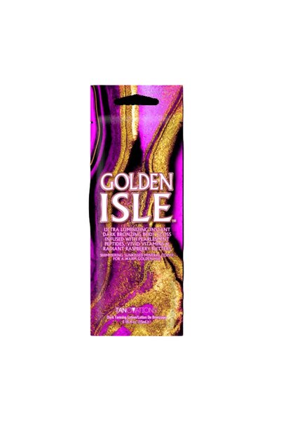 Ed Hardy Loțiune ultra-închisă cu sclipiri Golden Isle pentru solar, cu pepti...