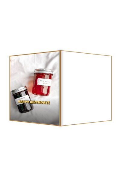 OEM Felicitare Aniversare cu temă de dulceață proaspătă de fructe de pădure, ...
