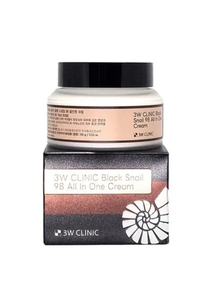 3W CLINIC Black Snail 98 Multi-Benefit Cream - 100g