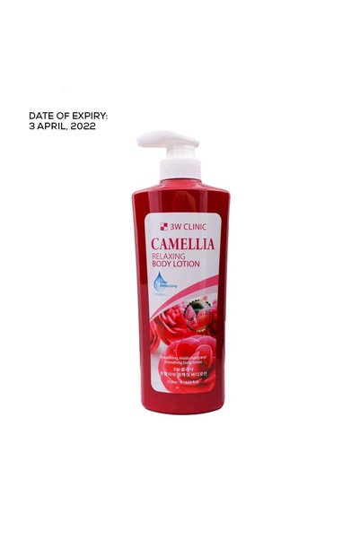 3W CLINIC relaxing body lotion- Camellia