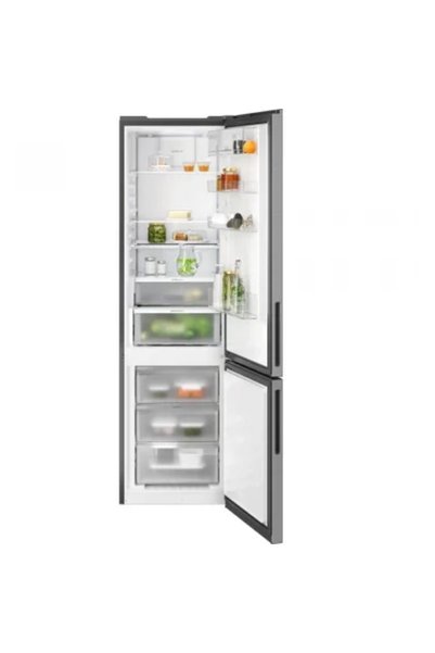 Electrolux Frigider combinat ENT7MD36X, 366 l, Clasa E, No Frost, H 194 cm, Inox
