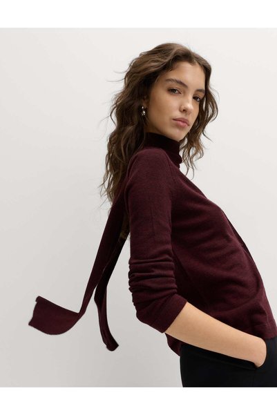 Marks & Spencer M&S 5490 CARDIGAN CU EȘEANĂ XM, XL BURGUNDY