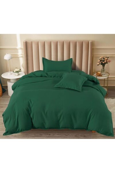 Pucioasa Bed linen, Pucioasa, Plain, 4 pieces, 1 person, 140x200cm, Satin Fin...