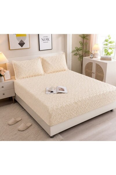 JOJO HOME Husa de Pat si 2 Fete de Perna, Jojo Home, Model Tricot, Uni, 3 pie...