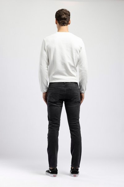 Lee Cooper Jagger Erkek Slim Straight Tam Kalıp Jean Siyah