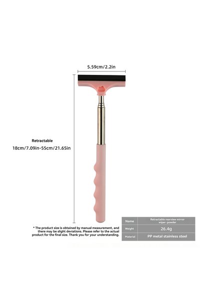 Choice pink Portable Rearview Mirror Wiper for Automotive New Retractable Car...