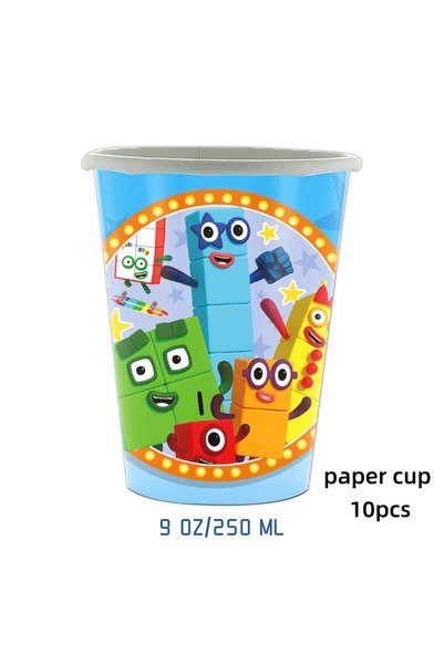 Miniso as shown cup-10pcs Building Block Birthday Party Decoration Number blo...