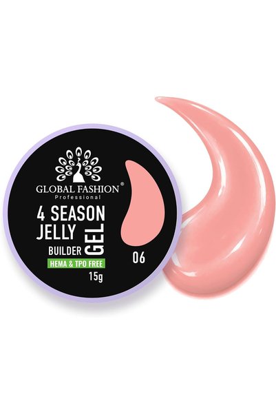 GLOBAL FASHION Professional Global Fashion 4 Season Jelly Builder Gel for Nai...