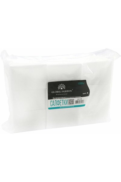 GLOBAL FASHION Professional Lint-Free Nail Wipes, 1000 Pcs - Medium Hardness ...