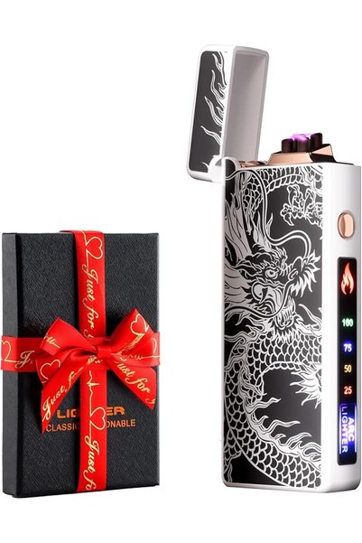 GENERAL Custom Personalized Cool Lighter Electric Gift Plasma Dual Arc Windpr...
