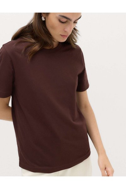Marks & Spencer Tricou de zi cu zi din bumbac pur, cu guler rotund