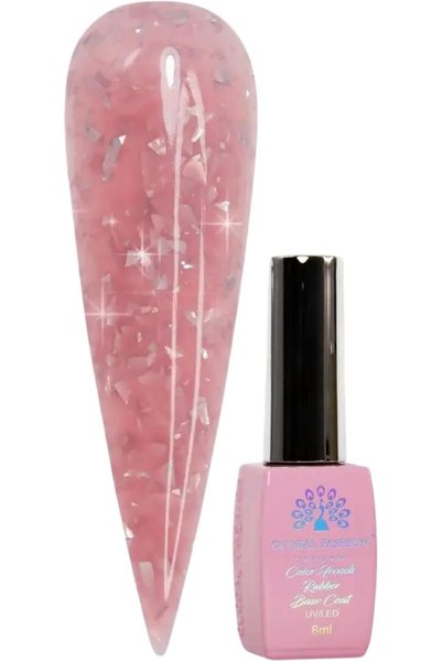 GLOBAL FASHION Professional Non-Toxic Flakes Base Coat for Women - Vegan, Cru...