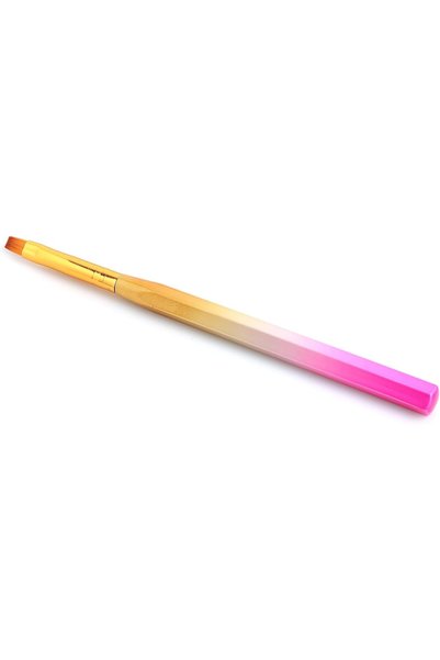 GLOBAL FASHION Professional Nail Art Gradient Pen with Flat Fine Brush - Crea...