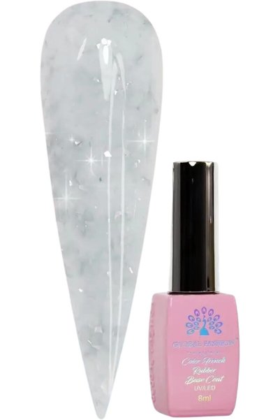 GLOBAL FASHION Professional Non-Toxic Flakes Base Coat for Women - Vegan, Cru...