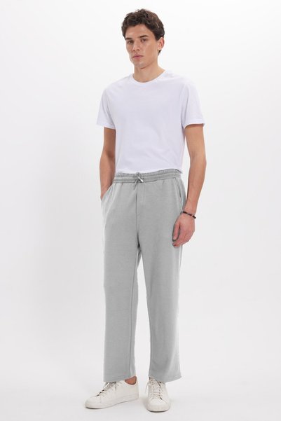 Tudors Erkek Baggy Fit Rahat Kesim Modal Kumaş Soft Doku Beli Bağcıklı Yan Ce...