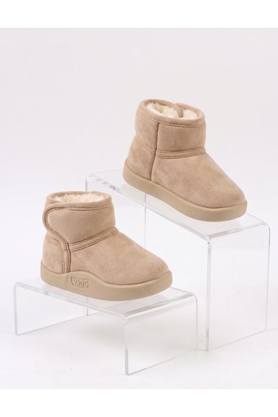 MiniKids Ghete stil UGG imblanite fetite Clibee, crem
