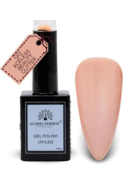 GLOBAL FASHION Professional Black Elite Gel Nail Polish 120 Ageless Beauty Gl...