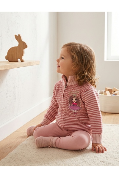 MiniKids Pulover Eymen fetita, roz