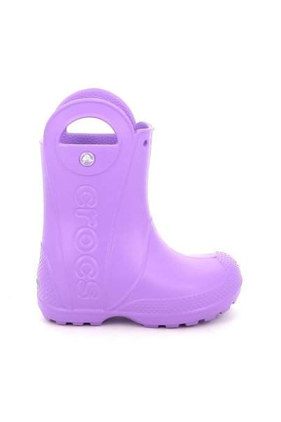 Crocs Παιδική Γαλότσα Handle It Rain Boot K Χρώματος Μωβ 211052-5FJ