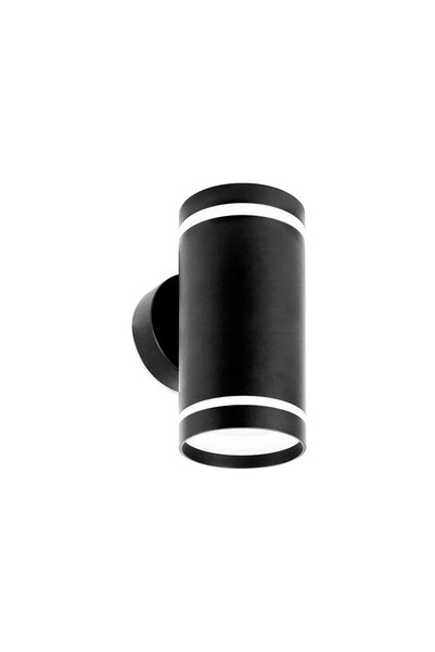 ELMOSMART Elmos SPWL406B-B black spotlight 2 GU10 sockets 85 x 170 mm