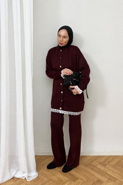 Melike Tatar Lace Knitwear Set 92-9205