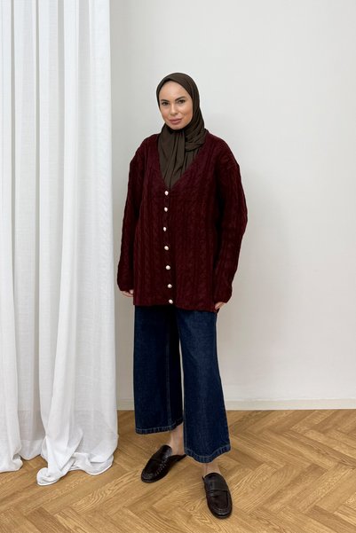 Melike Tatar Buttoned Knitwear Cardigan 80-8434