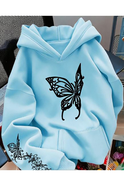 Generic Brand Logo Printed Hooded Adult Sweatshirt