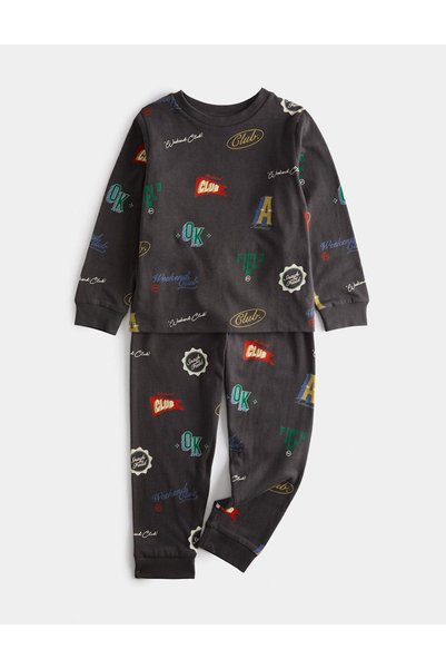 Marks & Spencer Pijamale din bumbac pur cu insignă (1-16 ani)