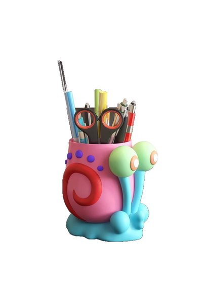Choice Default Cute Cartoon Snail Eye Pen Holder, Multifunctional Desktop Sto...