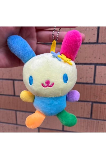 BANDAI 10cm Japanese Cute Usahana 10cm Colorful Plush Toy Pendant Cartoon Dol...