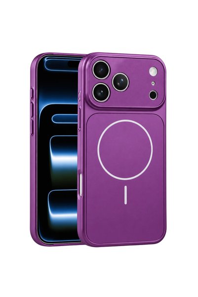 GrandMobile Husa pentru iPhone 13 Pro, Sticlă AG Mată, MagSafe, Subțire, Prot...
