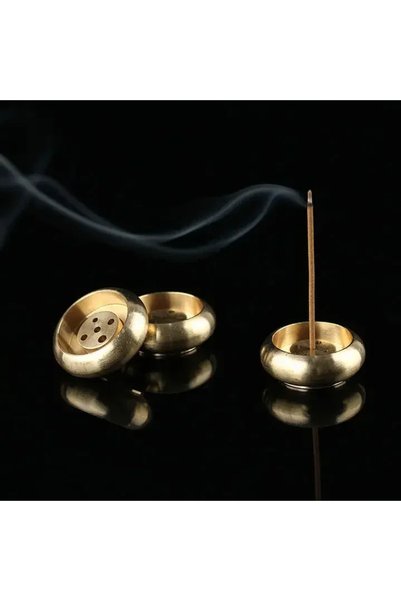 Choice As pic New 1PC Alloy Incense Burner Stick Holder Plate Buddhism Lotus ...