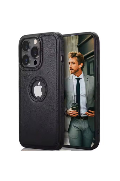 GrandMobile Husa Business din Piele pentru iPhone 15 Pro Max, Black
