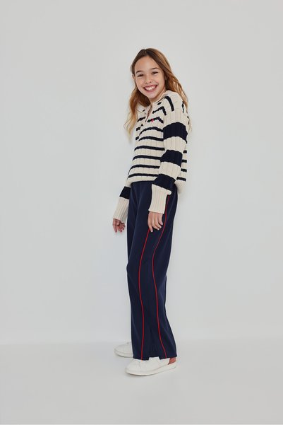 Boboli Straight-Leg Pants, Ages 2–6, Navy Blue