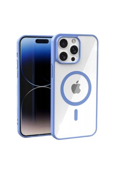 GrandMobile Husa pentru iPhone 13 Pro, MagSafe, transparentă, Sierra Blue