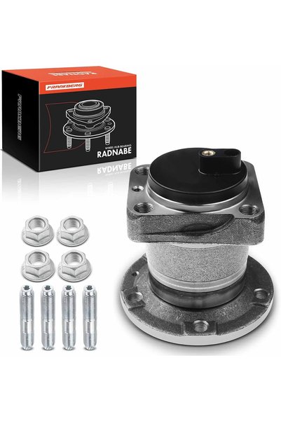 Frankberg Rear Wheel Hub with Bearing and ABS Sensor, 5 Holes, Ø128 mm, for C...